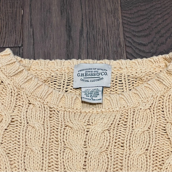Vintage Light Yellow Knit Sweater - Picture 9 of 13
